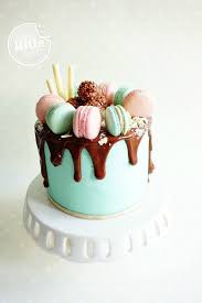 Chocolate Drip Cake Decorated With Home Made Macarons Ferrero Rochers White Chocolate Cigarellos And White Chocolate Fl Cake Cupcake Cakes Make Birthday Cake
