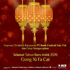 Ucapan imlek dalam bahasa mandarin gong xi fa cai 2019 2570. Bank Bca Selamat Tahun Baru Imlek 2019 Semoga Facebook