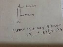 Rumus Volume Pensil Brainly Co Id