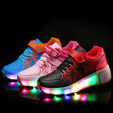 Children Wheely Shoes With Led Lights Kids Roller Shoes With Wheels Wear Resistant For Girls Boys Sneakers Zapatillas Con Ruedas Kids Shoes Bajby Com Is The Leading Kids Clothes Toddlers Clothes