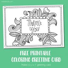 Of course, to be able to do the coloring, you need to prepare some easy materials such as colored pencils, markers or crayons, and also designs that have space to be colored. Free Printable Thank You Coloring Card Make Breaks