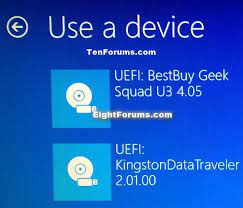 Creating a windows 10 bootable usb for uefi firmware. Boot From Usb Drive On Windows 10 Pc Tutorials