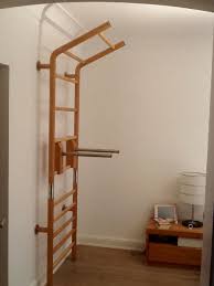 Luxus Design Sprossenwand Max Wall Aus Holz Und Edelstahl Natur Geolt Sprossenwand Fitnessraum Zu Hause Klimmzugstange Wand