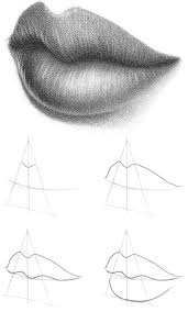 I used an hb pencil to draw the line. Best 12 Tutorial How To Draw Lips A Very Easy Way To Lip In 2020 Pencil Art Drawings Lips Drawing Art Drawings Sketches