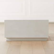 Each piece is unique with unique coloring and veining color. Matter Ivory Cement Square Side Table Reviews Cb2