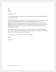 Apology letter acccepting sanction or punishment. Request Letter For Disciplinary Action Word Excel Templates