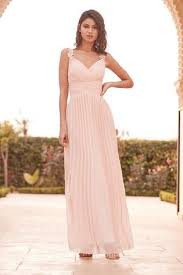 Lipsy Bridal Flower Strap Pleated Dress In 2020 Lipsy Dresses Bridesmaid Dresses Uk High Street Wedding Dresses