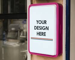 Download Modern Shop Sign Mockup With Bold Pink Frame For Free In 2020 Shop Signs Sign Mockup Modern Shop