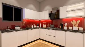 l006 l shaped kitchen modular
