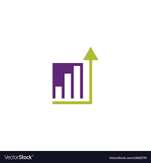 business growth chart logo icon design