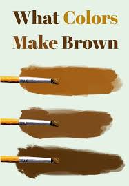 So in order to get a muted shade of orange instead of brown, you will just want to watch the amount of blue you mix with your orange color. What Colors Make Brown 7 Ways How To Make It