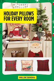 Throw A Touch Of Jolly Into Your Decor With Holiday Throw Pillows From Dollar General Holidaydecor Throwpillows Holidaypillows Hollyjolly Merrychristmas