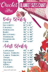 New crochet patterns free blanket granny ideas ideas. Crochet Blanket Sizes Chart Craft Mart