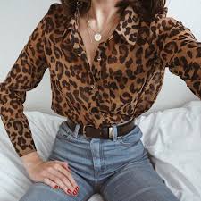Leopard Print And Blue Jeans Are My Favourite Combo Leopard Print Outfits Print Clothes Leopard Print Top