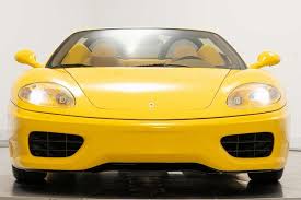 Once you're ready to narrow down your search results, go ahead and filter by price, mileage, transmission, trim, days on lot, drivetrain, color, engine, options, and deal ratings. Used 2004 Ferrari 360 Spider For Sale Sold Marshall Goldman Motor Sales Stock W20314