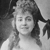 Mabel Clark, the American dancer, doing her famous back kick. Metropolitan  1895