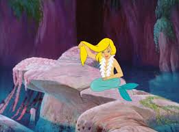 Production Cel And Master Background Of The Blonde Mermaid From Peter Pan Peter Pan Mermaids Animated Icons Cartoon Profile Pics