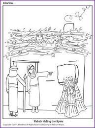 A great addition to your sunday school arts and crafts activities, this religious craft for kids illustrates the story of rahab. Rahab And The Spies Coloring Page Bmo Show