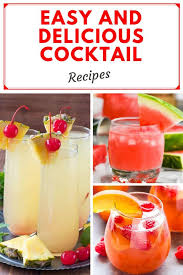 24 Easy Cocktail Recipes To Make When You Re Sick Of Wine And Beer In 2020 Watermelon Smoothies Cocktail Recipes Easy Easy Cocktails