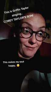 apple doesn't fall far from the tree. 🍎💜 #griffintaylor #coreytaylor  #vended #slipknot #likefatherlikeson #foryou