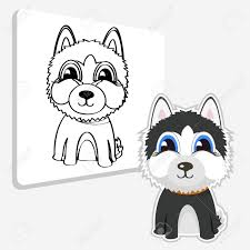 #42 most popular download this week. Siberian Husky Vector Illustration And Coloring Page Royalty Free Cliparts Vectors And Stock Illustration Image 67423780