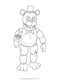 Plus, it's an easy way to celebrate each season or special holidays. Withered Freddy Fnaf Coloring Page For Kids Free Five Nights At Freddy S Printable Coloring Pages Online For Kids Coloringpages101 Com Coloring Pages For Kids