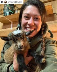 Oh my gawd... Anne of All Trades named a miracle baby goat after me. How  cute!!! 😍 🐐🥰 Such a little bundle of joy.