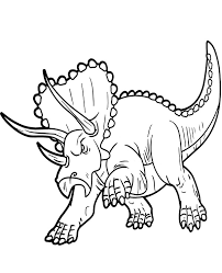 Then it is proven that dinosaurs coloring pages are attracting… Triceratops Free Printable Dinosaur Coloring Pages Pdf Novocom Top