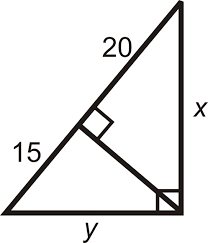 Find the value of x in the diagram shown below. Using Similar Right Triangles Ck 12 Foundation