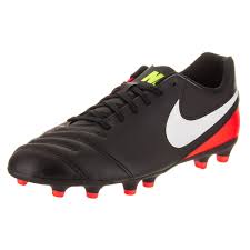 Nike Men S Tiempo Rio Iii Fg Firm Ground Soccer Cleats Black Red Leather Soccer Cleats Soccer Cleats Cleats