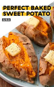 Eat More Super Foods By Trying These Baked Sweet Potatoes Recipe In 2020 Perfect Baked Sweet Potato Cooking Sweet Potatoes Sweet Potato Oven