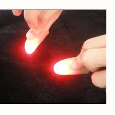 2x Magic Light Up Thumbs Fingers Trick Close Up Light Halloween Party Props Walmart Com Walmart Com