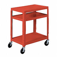 A good rolling cart for a teacher would be one that accommodates all the necessary supplies and some more. Grainger Approved Av Cart With Adjustable Height Steel Shelves 300 Lb Load Capacity Number Of Shelves 3 3kxu7 W42are Grainger