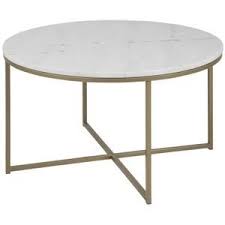 alisma table basse ronde style contemporain en metal peint en laiton leger plateau en marbre guangxi blanc l table basse table de salon table basse marbre