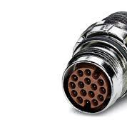 Phoenix Contact Circular Connector, 17 Contacts, Front, M17 Connector,  Plug, Male, IP67, ST Series