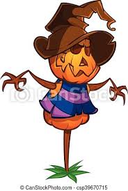 Halloween jack o lantern pumpkin head and scarecrow at night ultra hd drawing. Scarecrow With Pumpkin Head Cartoon Scarecrow With Pumpkin Head In A Witch Hat Cartoon Style Vector Isolated Canstock