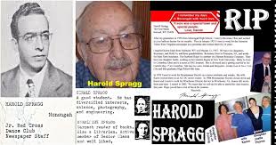 When I attended the 2019 Monongah High Alumni Reunion last month in  Fairmont I saw in the In Memorial part of the program that Harold Spragg,  Class of 1950, passed away November 1, 2018.