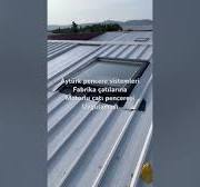 Fabrika çatılarına havalandırma için Motorlu kumandalı çatı penceresi  uygulaması.05334662390