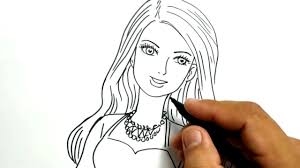 Kumpulan gambar hitam putih bw untuk diwarnai freewaremini. Cara Menggambar Wajah Barbie Dengan Mudah Youtube