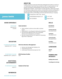 Featuring student resume example prompts, this template simplifies the process of designing a resume for college or high school. Cv Examples And Cv Templates Studentjob Uk