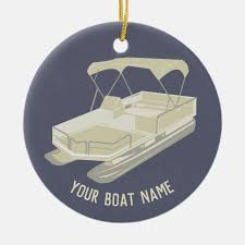 Pair any of our led marine products with our waterproof controllers and accessories! Blue And Tan Pontoon Boat Ornament Zazzle Com