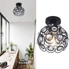 This style is often ornate, and can include details like crystal accents and exquisite brass finishes. Generic Crystal Pendant Light Mini Crystal Chandelier Lighting Metal Ball Lampshade Flush Mount Ceiling Lighting With Adjustable Hangin