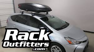 Rack specifications and availability may vary for specific years, please choose. Toyota Prius V With Yakima Skybox 16 Carbonite Roof Top Cargo Box Youtube