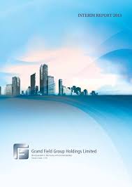 Grand Field Group Holdings Limited Brochure Cover Design Business Poster Promotional Design
