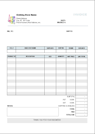 Body Shop Invoice Template Invoice Template Free 2016 Invoice Template Word Invoice Template Notes Template