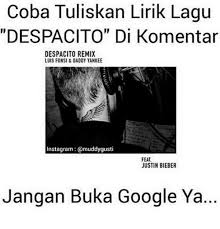 Lirik despacito versi santri ayo mondok menara band youtube. 25 Best Memes About Luis Fonsi Luis Fonsi Memes
