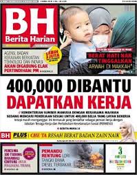Dapatkan naskhah #bh hari ini di. Muka Depan Berita Harian 7 Oktober 2015 Tigapara