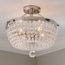Lucent Crystal Semi Flush Ceiling Light In 2020 Semi Flush Ceiling Lights Ceiling Lights Light Fixtures Flush Mount