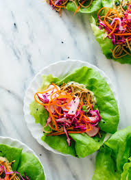 You know you love them, but do you know what's actually in them? Colorful Veggie Lettuce Wraps Cookie And Kate