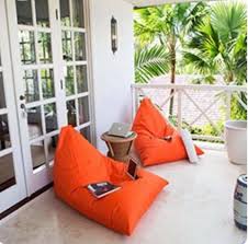 Bean Bag Indoor Outdoor Large Triangle Non Fade Lounge Poolside Water Resistant Summerof69 Poolside Furniture Lounge Chair Outdoor Bean Bag Chair